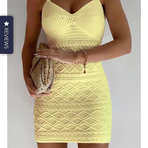 Runaway the Label Cailin Crochet Mini Dress - Picture 2 of 11